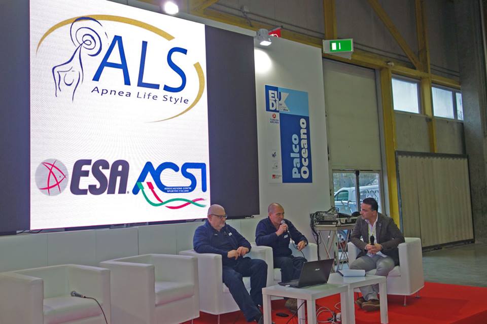 Eudi 2016 - si parla di ESA/ACSI Apnea Life Style con Mario Romor e Andrea Covarelli